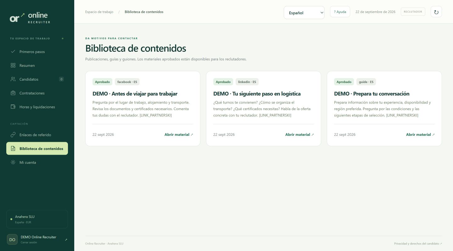 Contenido de marketing para reclutadores